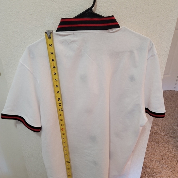 Focus Quality Wear Men's sz 2XL White Black Collar Polo Shirt 100% Cotton XXL - Picture 7 of 8